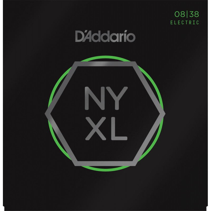 D'Addario NYXL0838 - Extra super Light 08-38 - Jeu de cordes guitare électrique
