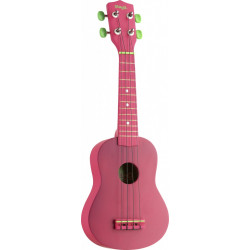 Stagg US-LIPS - Ukulele Soprano rose (+ housse)