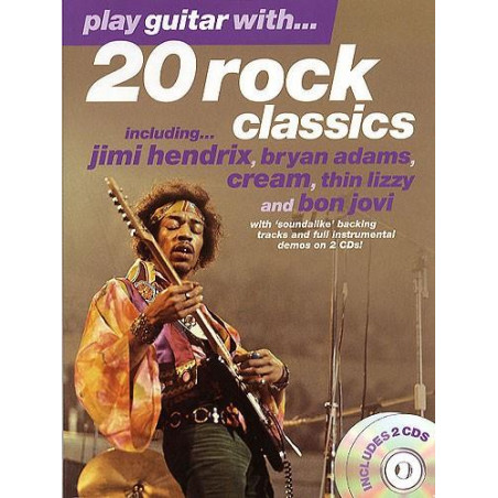 Play guitar with  20 Rock Classic (+2 CDs)