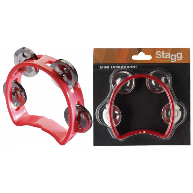 Mini Tambourin rouge Stagg TAB-MINI-RD