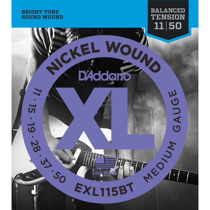 D'Addario EXL115BT - Médium 11-50 - Jeu de cordes guitare électrique