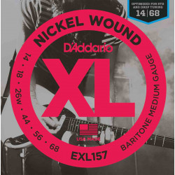 D'addario EXL157 Baryton Médium 14-68  - Jeu  de cordes guitare  électrique