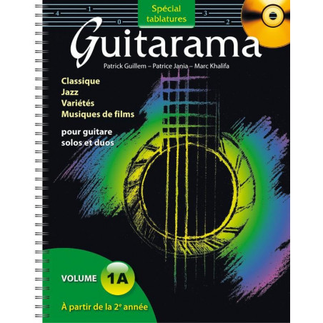 Guitarama Volume 1A Tablatures - P. Guillem (+ audio)