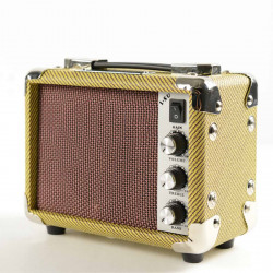 Kala AMP-TWD-5U - Mini ampli 5w pour ukulélé - finition tweed