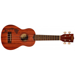 Kala KA-15-S-H1 acajou - Ukulele Soprano - finition satinée - motifs au laser