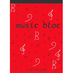 Bloc de musique 12 portées 100 pages