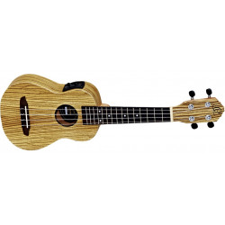 Ukulele Soprano électro Ortega Zebra RFU10ZE (+ housse)