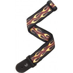 Planet Waves 50F09 Flame Red   - Sangle guitare en nylon 5cm