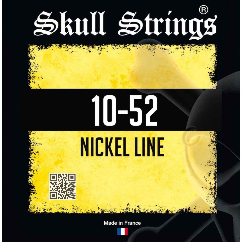 Skull Strings Nickel Line 10-52  - Jeu de cordes guitare électrique