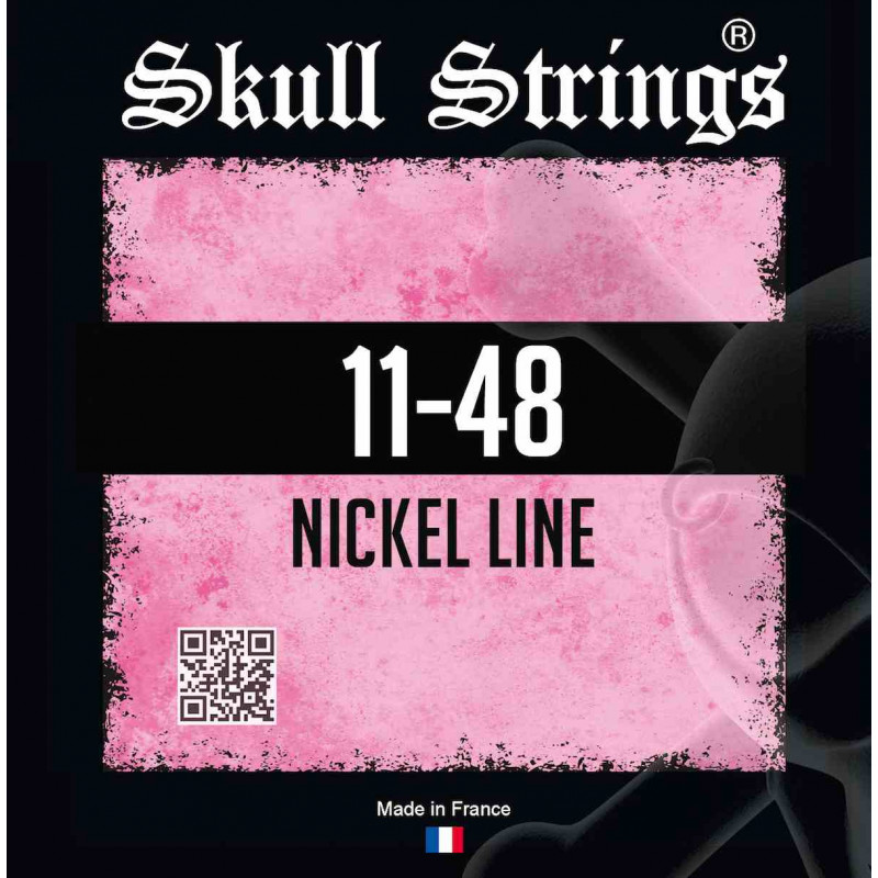 Skull Strings Nickel Line 11-48  - Jeu de cordes guitare électrique