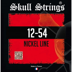 Skull Strings Nickel Line 12-54  - Jeu de cordes guitare électrique