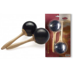 Stagg MRF-26BK - Paire de Maracas fibre tradition noires