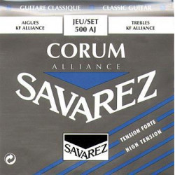 Savarez 500AJ Corum Alliance bleu Tirant fort - Jeu de cordes guitare classique