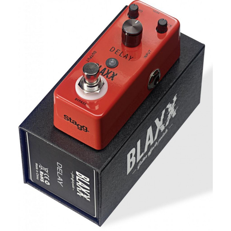 Blaxx BX-DELAY - Mini pédale de Delay pour guitare