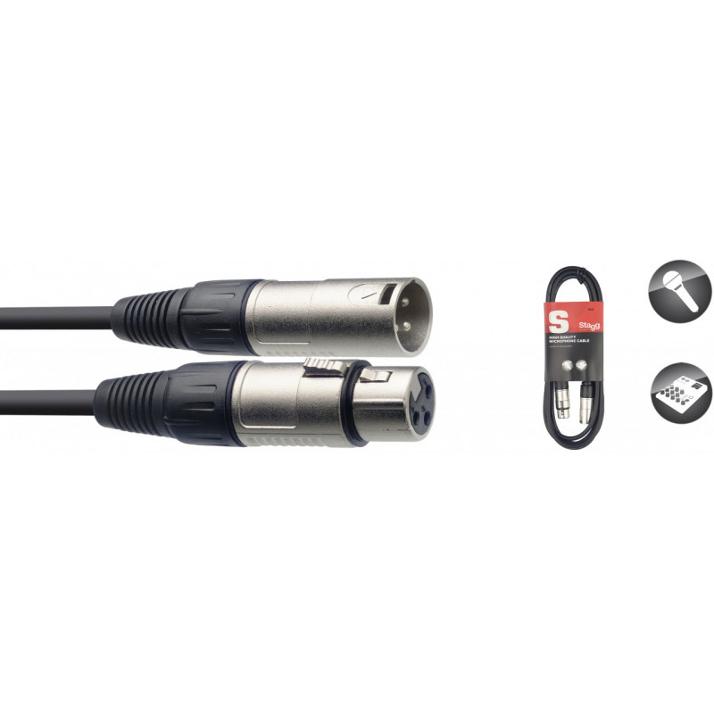 Stagg SMC3 - Câble Microphone XLR - 3 mètres