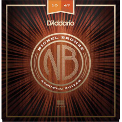 D'Addario NB1047 Extra Light 10-47 - Jeu de cordes pour Guitare acoustique