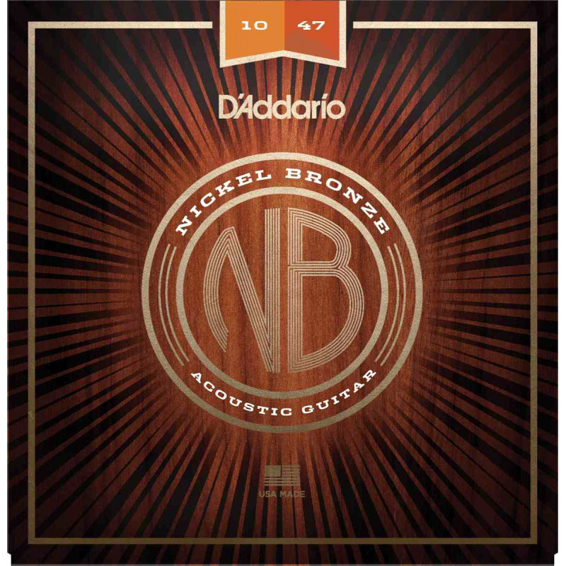 D'Addario NB1047 Extra Light 10-47 - Jeu de cordes pour Guitare acoustique