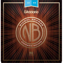 D'Addario NB1253 Light 12-53 - Jeu de cordes pour Guitare acoustique