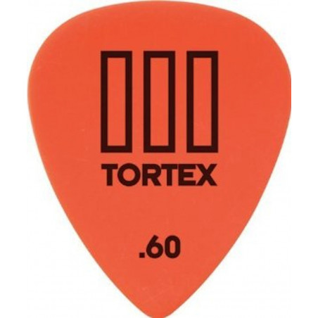 Médiator Dunlop Tortex T3 0.60mm - 462R60