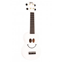 Mahalo U-SMILE-WT - Ukulele Smiley Blanc + Housse