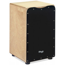 Stagg CAJ-50M BK - Cajon Noir  moyen format (+housse)