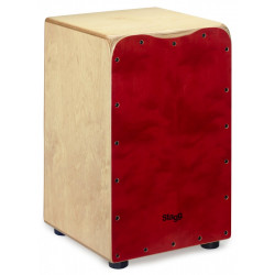 Stagg CAJ-50M RD - Cajon Rouge  moyen format (+housse)