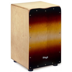 Stagg CAJ-50M SB - Cajon Sunburst moyen format (+housse)