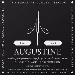 Jeu de cordes guitare classique - Augustine Standard Noir Tirant faible