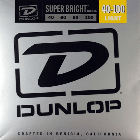 Dunlop Super Bright Nickel Plated Steel light 40-100 - Jeu cordes guitare basse