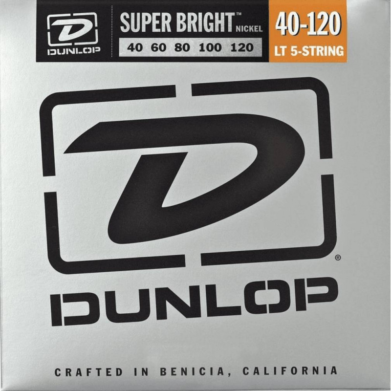 Dunlop Super Bright Nickel Plated Steel light 40-120 - Jeu 5