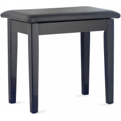 Banquette Piano Stagg PBF23 avec compartiment partitions noir brillant