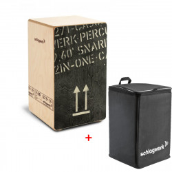 Pack SCHLAGWERK - Snare Cajon - Large black + Housse TA-12