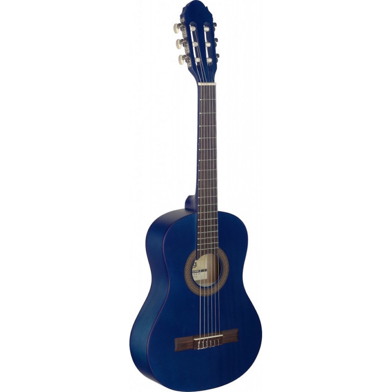 Stagg C410 M BLUE - Guitare classique enfant 1/2 bleue