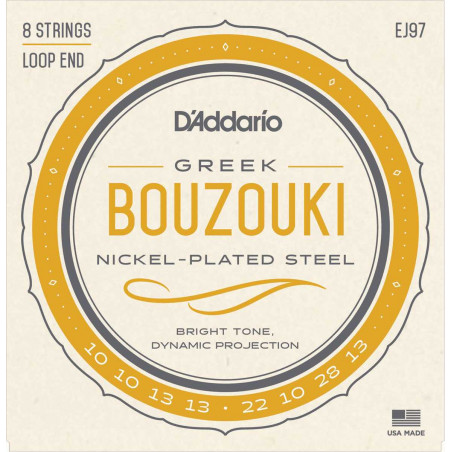 D'Addario EJ97 - Jeu de cordes bouzouki grec