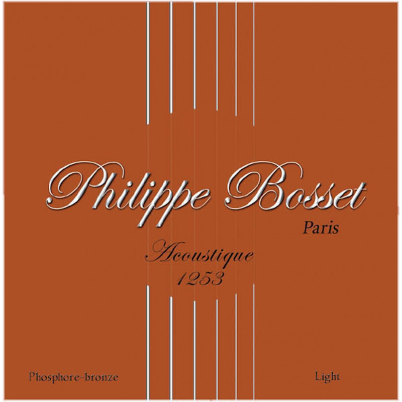 Jeu de cordes guitare acoustique Philippe Bosset Phosphore Bronze 12-53