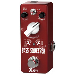 X-vive B1 Bass Squeezer Rouge - Compression et Distorsion pour basse