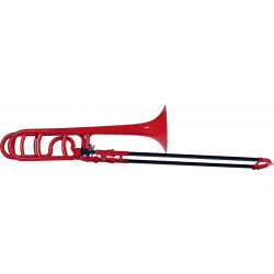 Coolwind CTB-200RD - Trombone Sib-Fa   ABS coulisse fibre de carbone rouge