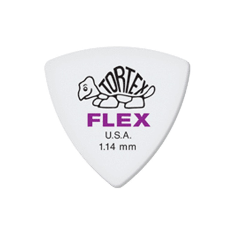 Médiator Dunlop Tortex Flex triangle  1.14 mm - 456R114