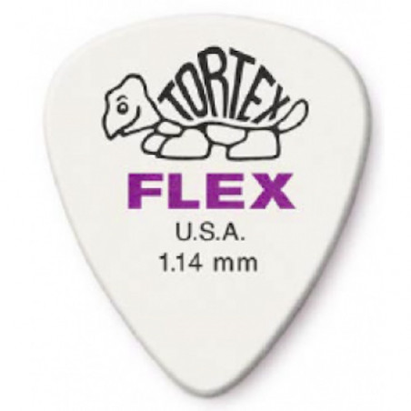 Médiator Dunlop Tortex Flex standard 1.14 mm - 428R114