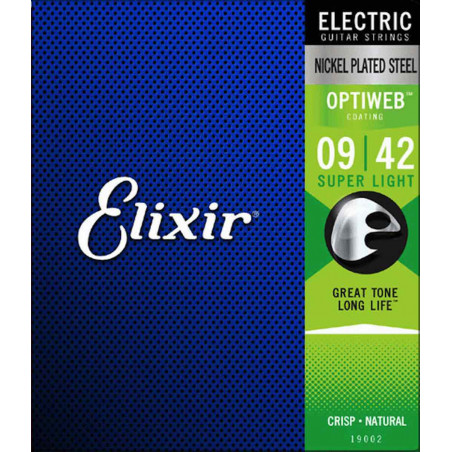 Elixir Optiweb 19002 - Jeu de cordes guitare électrique 09-42
