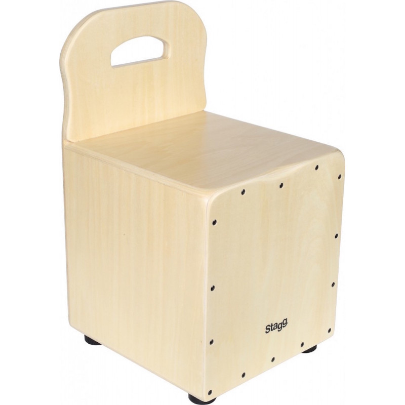 Stagg  Cajon enfant Naturel avec dossier