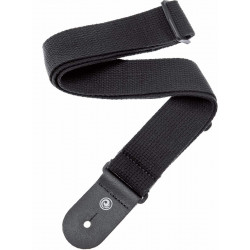 Planet Waves 50CT00 - Sangle guitare en coton 5cm attaches cuir