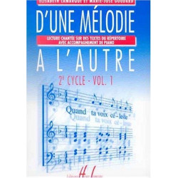 D'une mélodie à l'autre Vol.1 - Elisabeth Lamarque, Marie-José Goudard