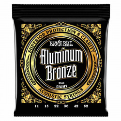 Ernie Ball Aluminium Bronze 11-52 Light - Jeu de cordes guitare acoustique  - P02568