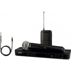 Shure BLX1288E SM58 bande M17 - Microphone HF guitare et main