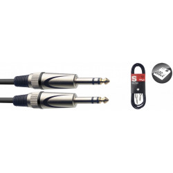 Stagg SAC1PS DL - Câble audio, jack/jack (m/m) 1 m