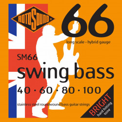 Rotosound SM66 Swing Bass stainless steel hybrid - Jeu de Cordes basse