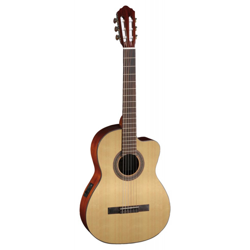 Cort AC120 CE - Naturelle Pores ouverts - Guitare classique électro