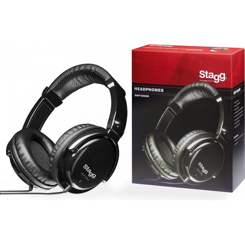 Stagg SHP-5000H - Casque stéréo fermé, Pro DJ/ Monitor