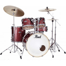 Batterie Pearl Export Standard 22'' Black Cherry Glitter Blue avec cymbales